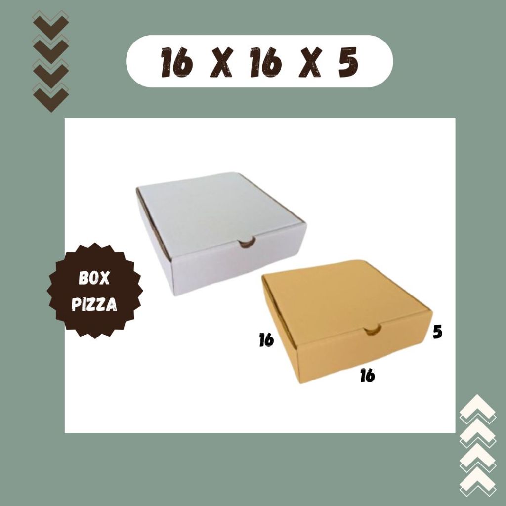 

Box Pizza 16x16x5 LD Coklat | Kardus Pizza | Box Pakaian Baju | Kemasan Kosmetik | Kado | Happy Shop