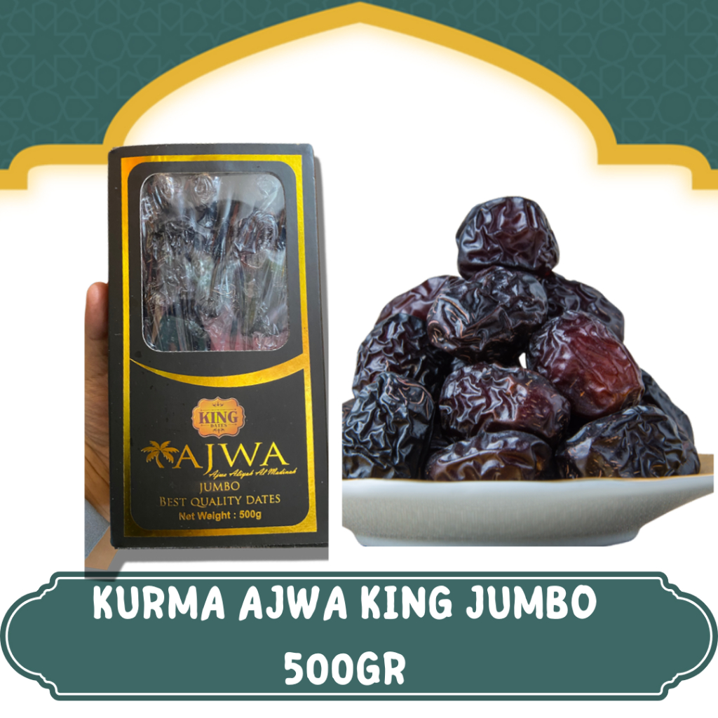 

OLEH OLEH HAJI DAN UMROH ASLI ORIGINAL KURMA AJWA JUMBO 500GR KING I KURMA AJWA SYIFA HERBAL I KURMA AJWA AL MADINAH 500GR