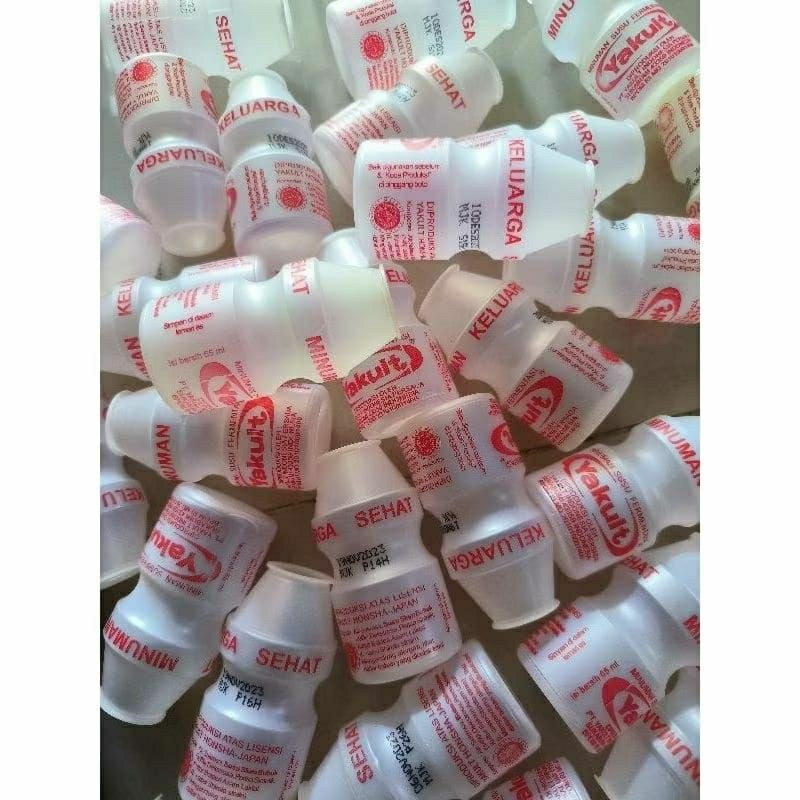 Botol Yakult bekas Sudah di Cuci