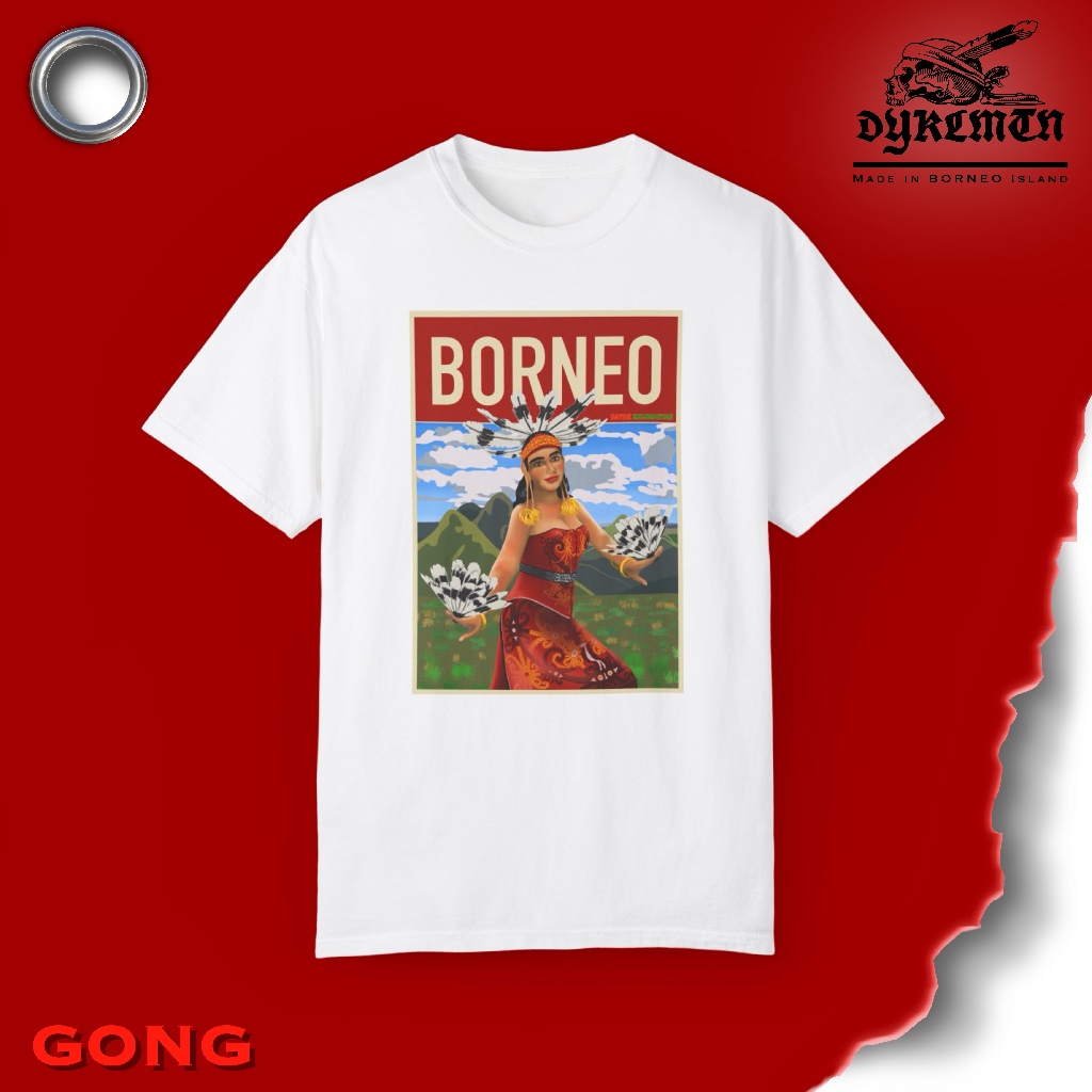 GONG- /// Kaos Borneo / Kaos Dayak / Kaos Kalimantan / Kaos Ethnic / Kaos Distro / Kaos Pria / Kaos 