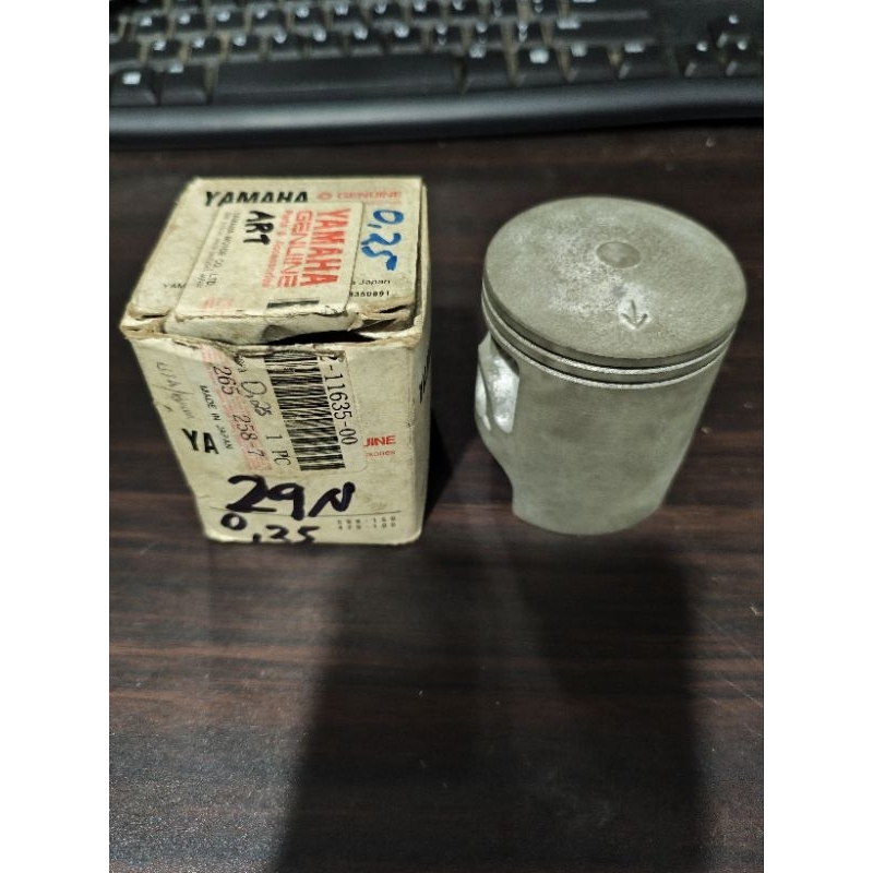 PISTON ONLY SEHER 29N ART SIZE 25 RXKING KOBRA RX KING COBRA ORI ASLI ORIGINAL YAMAHA JAPAN NOS