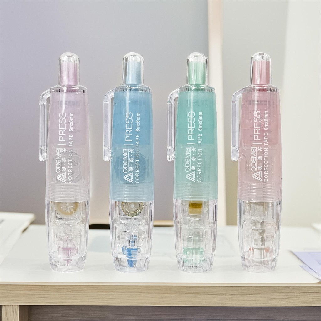 

Ay00! Correction Tape 360 Retractable 6 Meter / Pita Koreksi Tipe X Kertas Mekanik Warna Pastel /