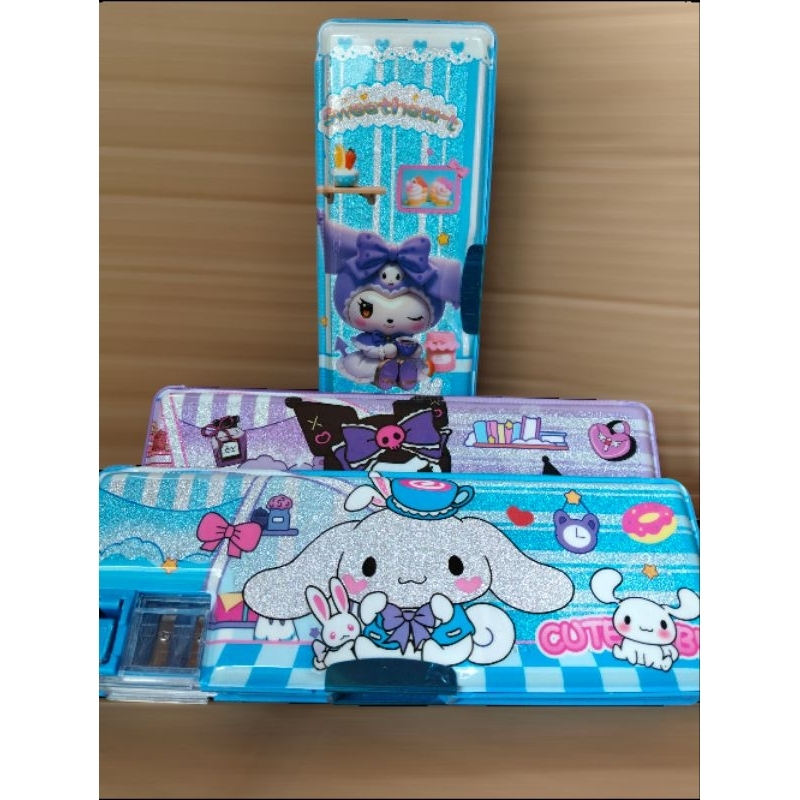 

KOTAK PENSIL TEMPAT PENSIL BUKA TUTUP MAGNET KUROMI AND FRIEND'S