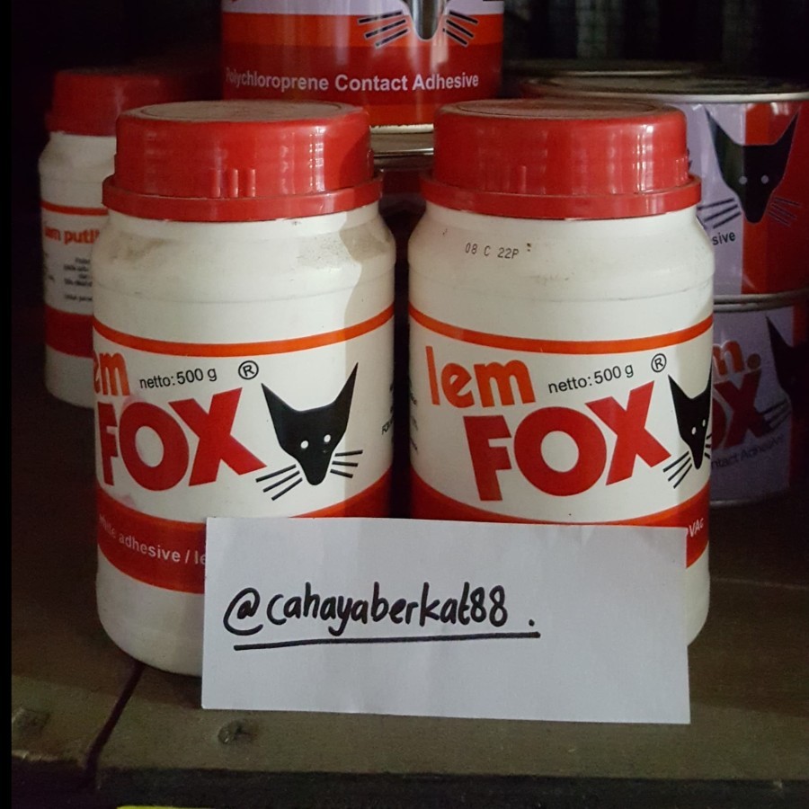 

LEM FOX PUTIH BOTOL 500gr / LEM KERTAS