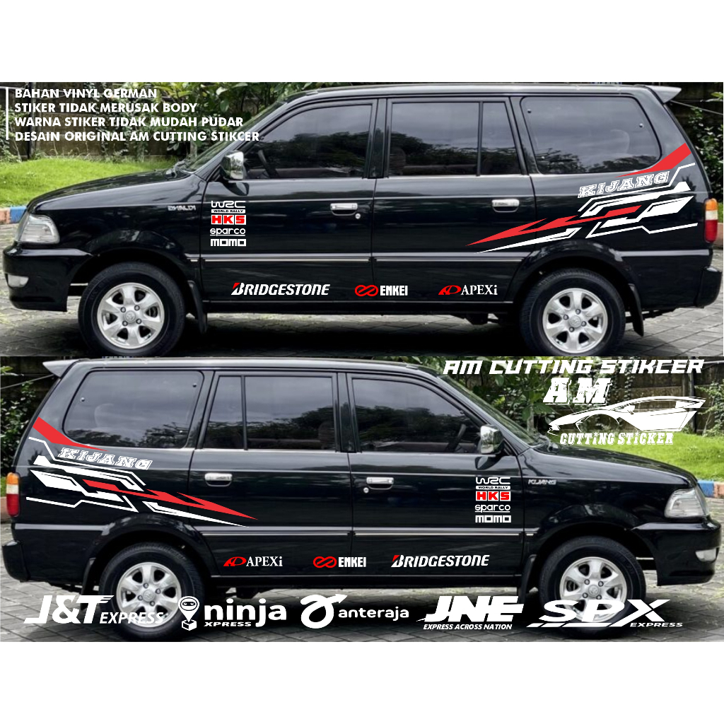 Stiker Mobil Kijang Super Stiker Body Samping Mobil Kijang Super Stiker Mobil Kijang Super Cutting S