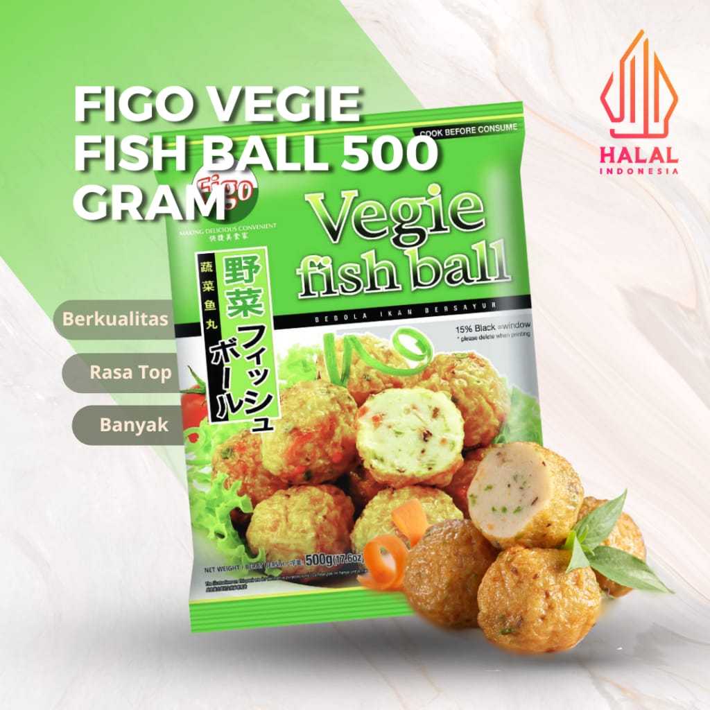 

GROSIR FIGO VEGIE FISH BALL BAKSO IKAN SAYUR 500 GRAM / Vegetable Fish Balls 500GRAM