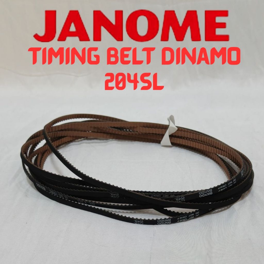 204SL Timing Belt Tali Dinamo Janome Mesin Jahit Portable