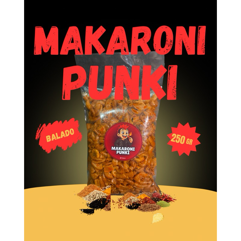 

Makaroni cikruh 1/2kg rasa balado daun jeruk kriuk 500gr