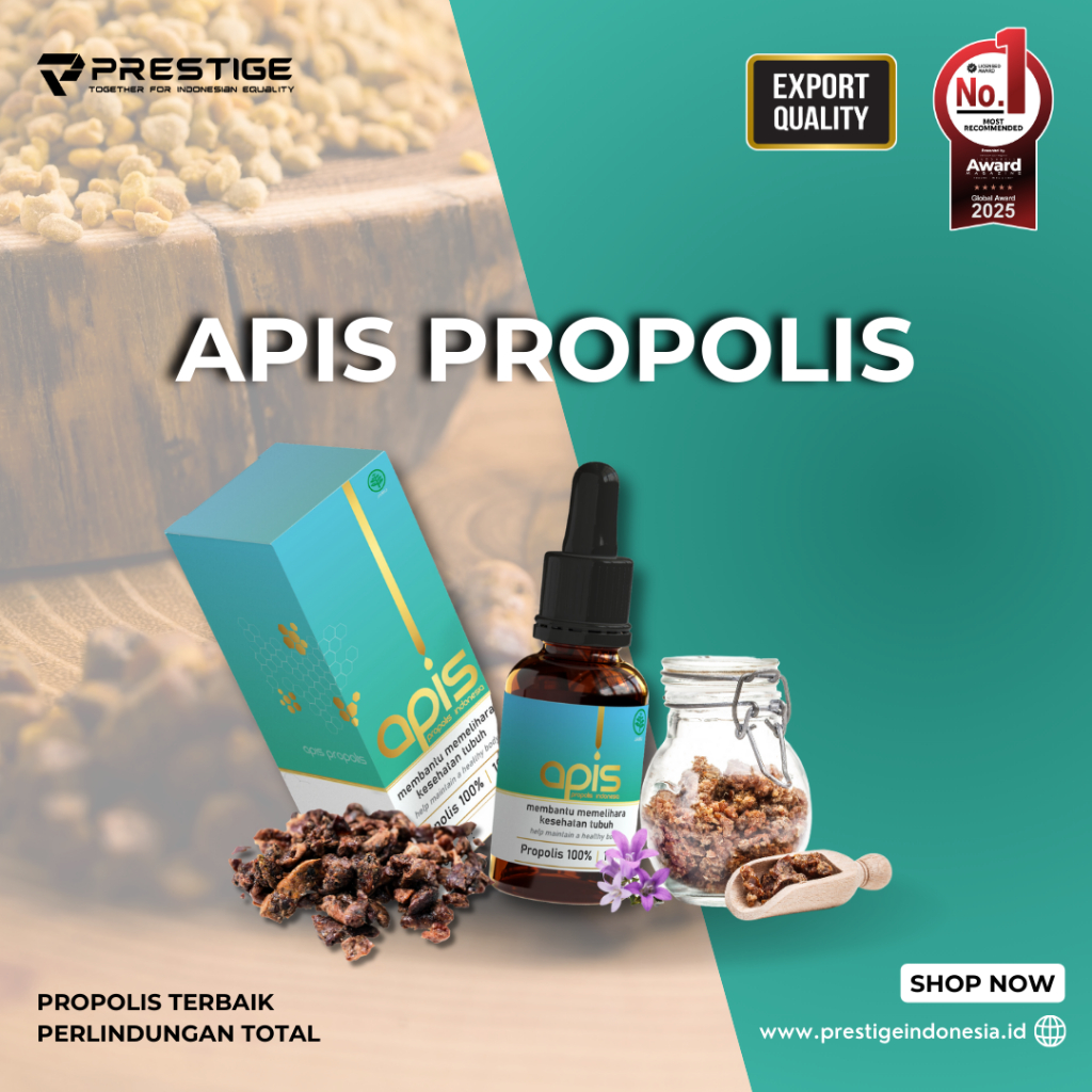 Obat Tetes Herbal Berkhasiat Apis Propolis, Kandungan 100% Propolis