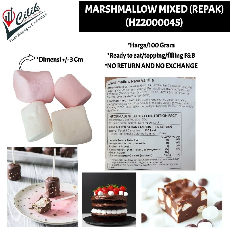 

marshmallow+mix+rainbow+putih+repak+topping+cemilan+snack+cake+minuman+latte+permen