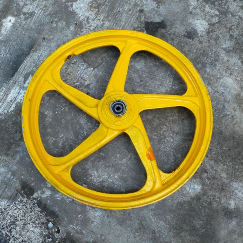 Velg Pelek Velk Veleg Alumunium Aloy Alloy Racing Depan Palang 5 Merk Daxing 1.40 x 17 PNP Yamaha Be