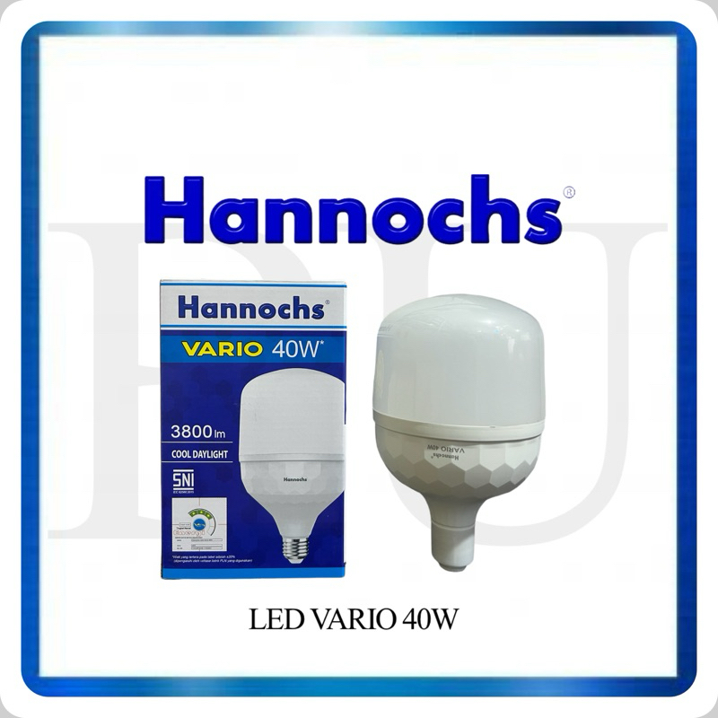 Hannochs Vario Bohlam Bola Lampu Led 40 Watt Cahaya Putih