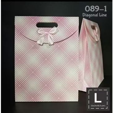 

Paper Bag L Pita - Goodie Bag / Goody Bag / Tas Ultah - DIAGONAL LINE