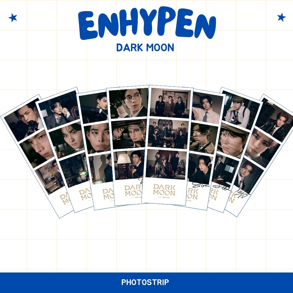 PHOTO STRIP ENHYPEN DAYDREAM & ROMANCE UNTOLD DARK MOON (HARGA 1 PCS + LAMINASI 2SISI) FOTO STRIPS T
