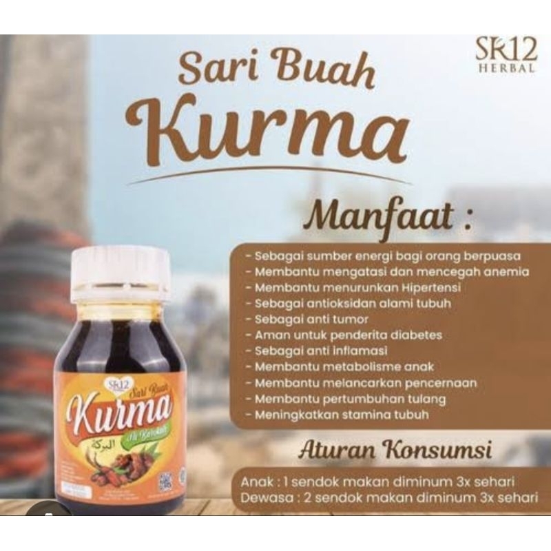 

Sari kurma SR12 sari kurma herbal sari kurma original sari kurma jamu sari kurma premium