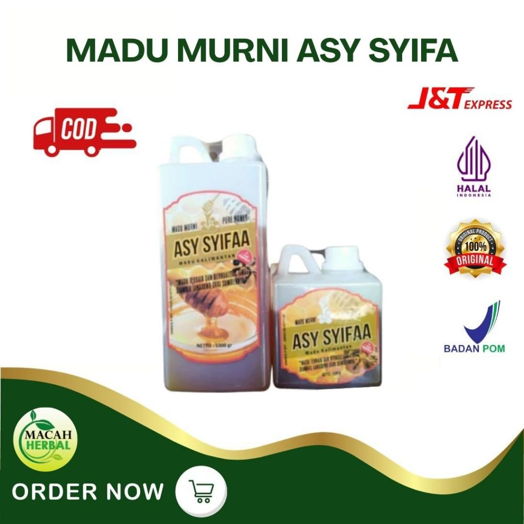

MADU MURNI ASY SYIFA ORIGINAL PURE HONEY PLUS PROPOLIS | MADU ASYIFA | MADU KALIMANTAN ASY SYIFAA