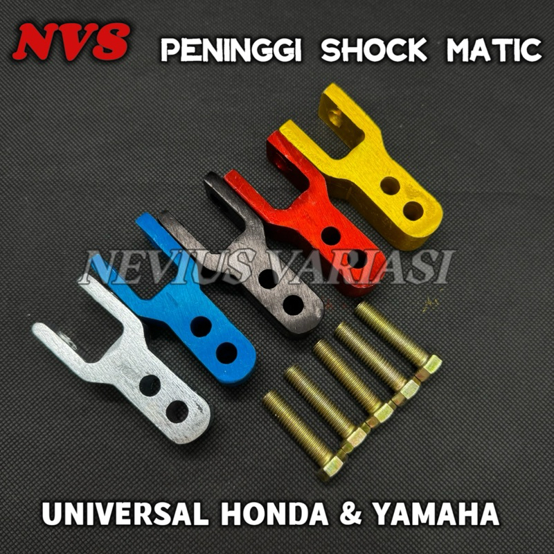 Termurah Riser Peninggi Shock Sok Universal Matic Sambungan Shok Belakang Motor Matic 2 Lubang Pangk