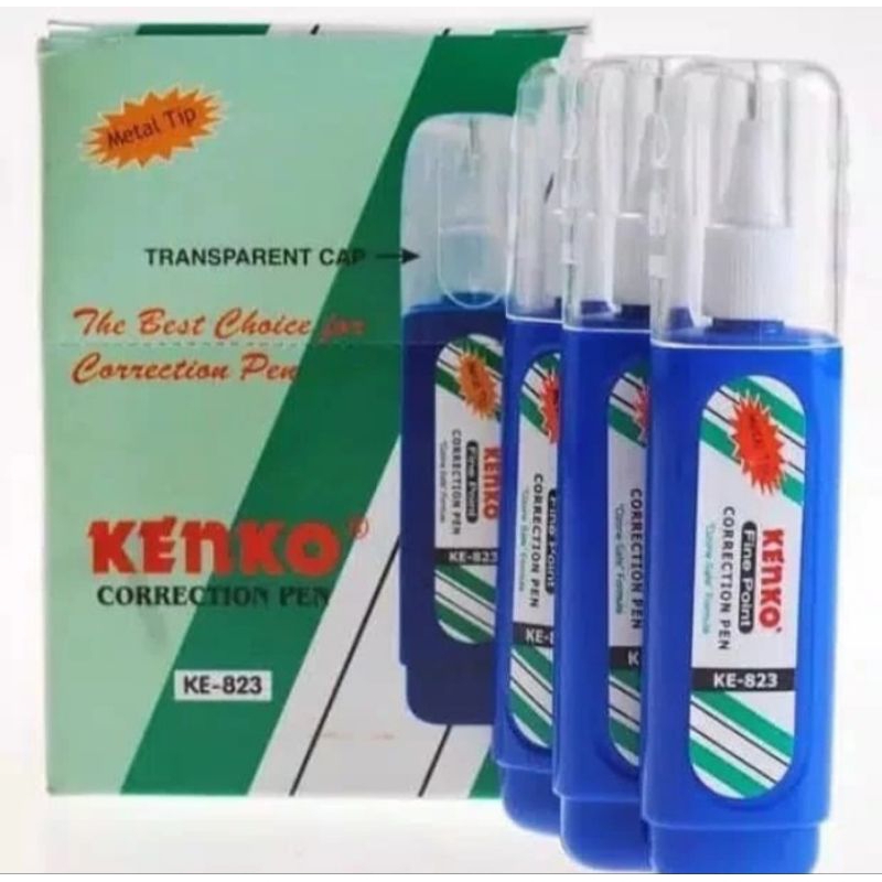 

Kenko Correction Pen KE-01 Merah / Correction KE-823 Tip Ex - Doz isi 12 Pcs.