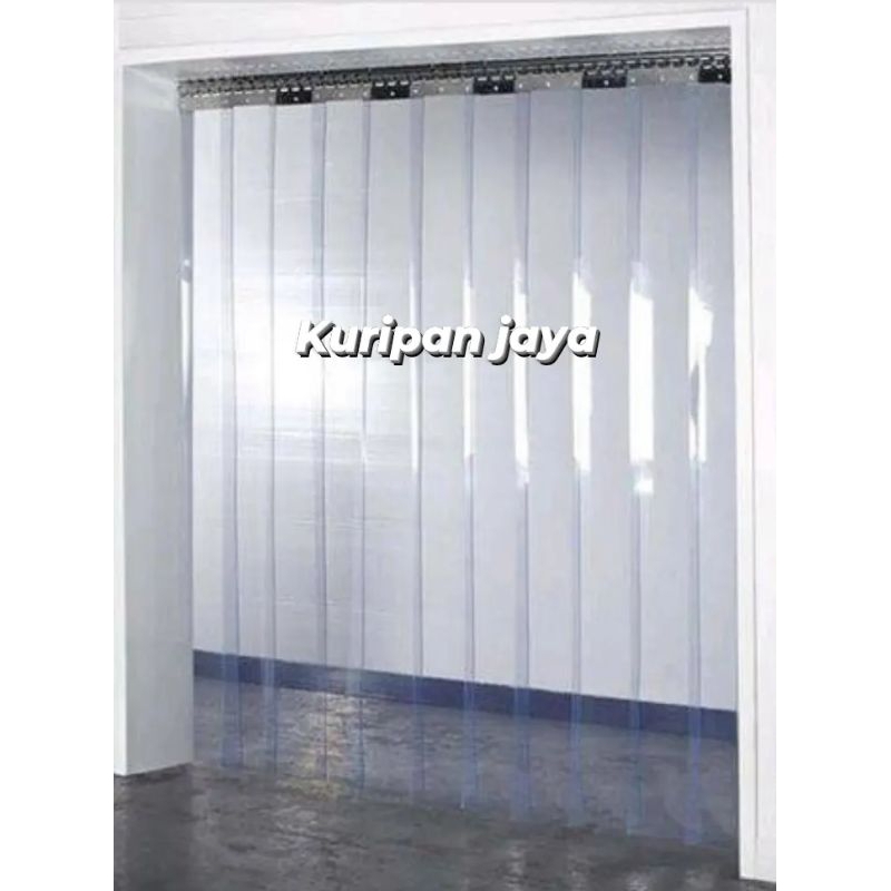 Tirai Pvc Curtain Blue Clear Tirai Plastik Rollan Tebal 2mm 3mm Tirai Plastik