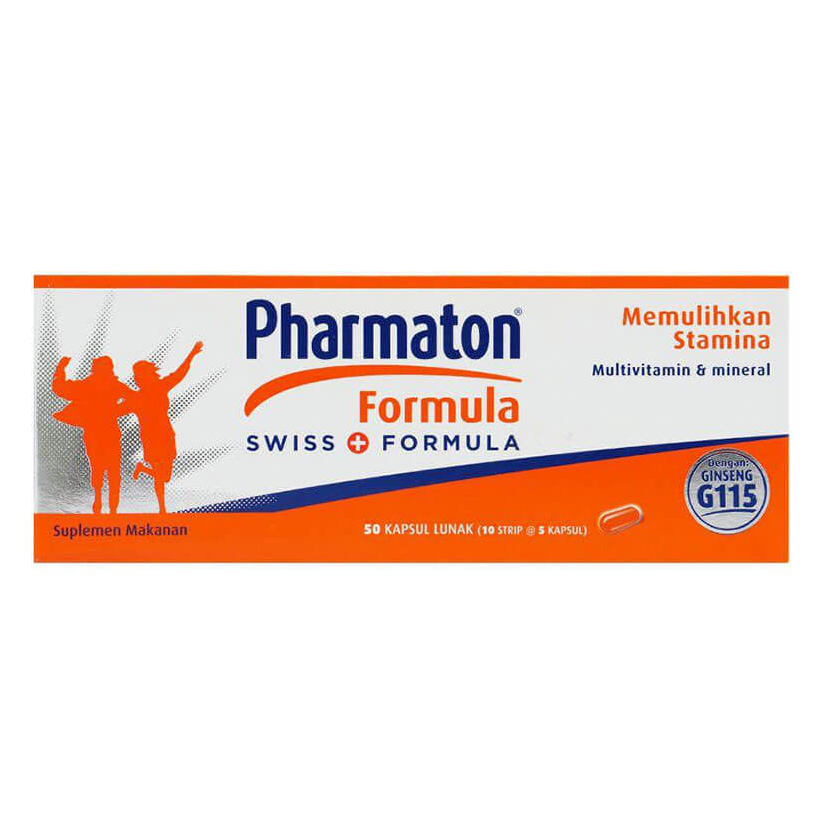 Pharmaton Formula 1 BOX 50 tablet - Multivitamin dan Mineral Tubuh