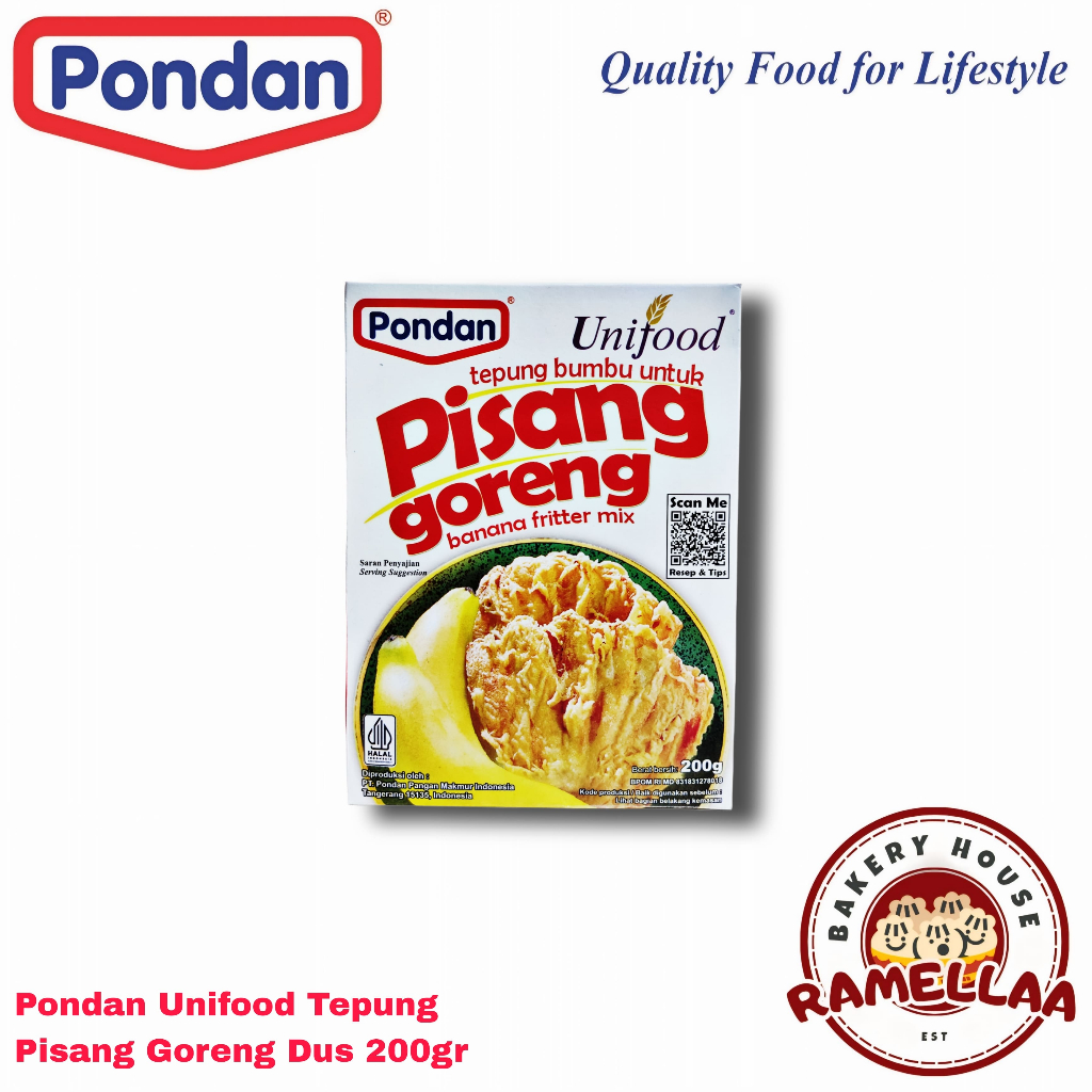 

Pondan Unifood Tepung Pisang Goreng Dus 200gr
