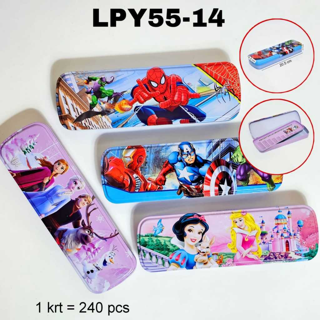 

Kotak Pensil Kaleng LPY55-14 2 Tingkat Fancy