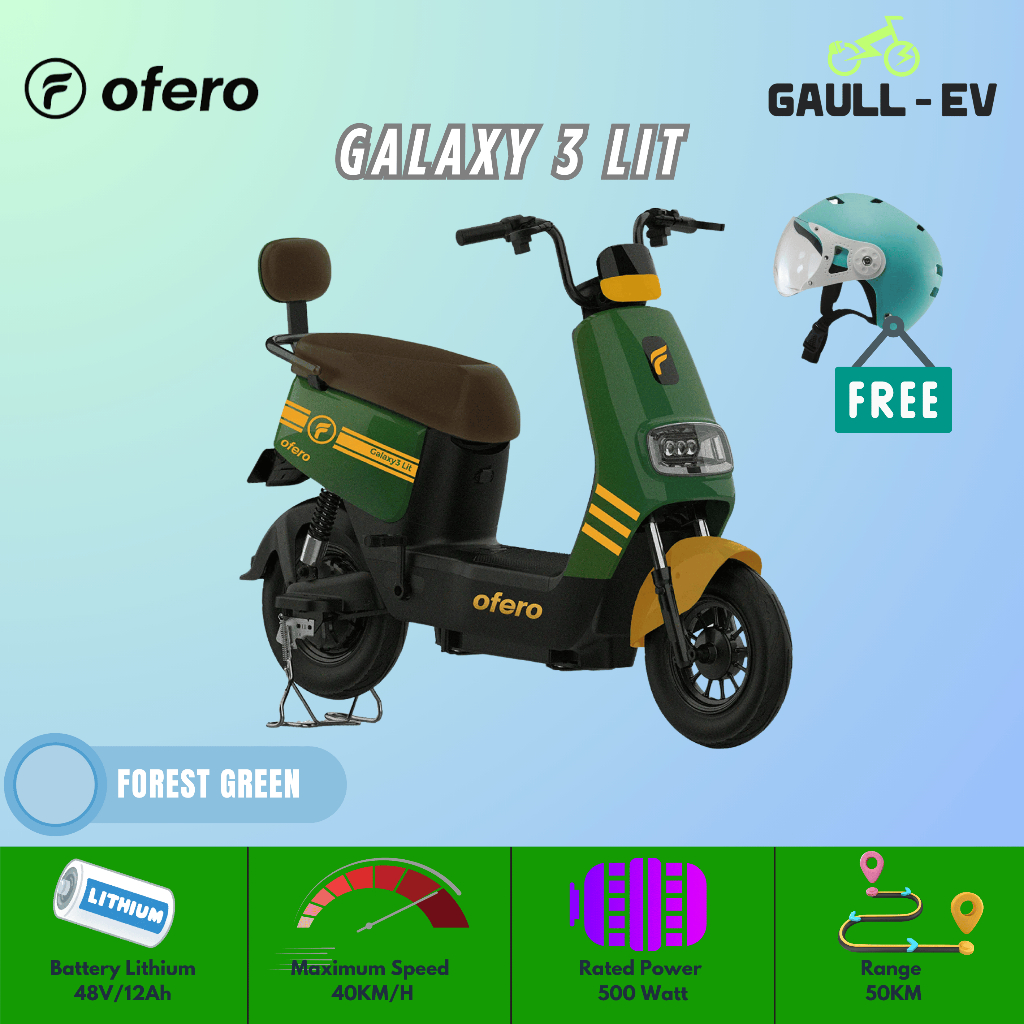 Sepeda Listrik ofero Galaxy 3 Lithium - Power 500 Watt
