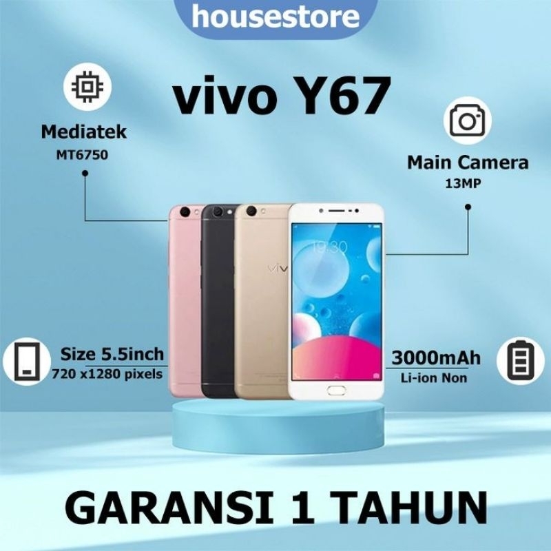 JUAL HP MURAH VIVO Y67 cuci gudang HANDPHONE ANDROID BARU