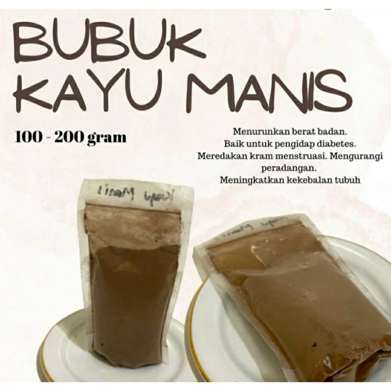 

BUBUK KAYU MANIS MURNI 100 g - 200 g