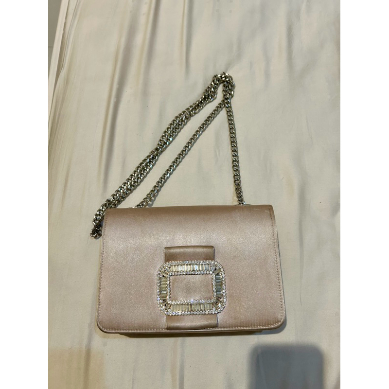 evb bag pink satin nbu