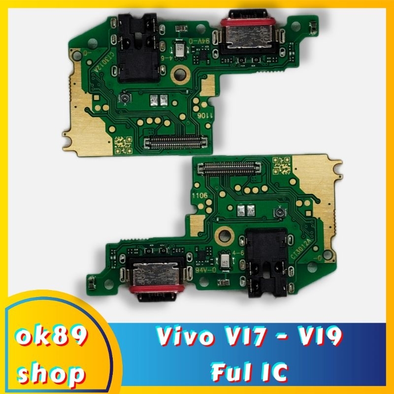 Flexi Charger - Papan Charger - Konector Vivo V17 - Vivo V19 +CON H/F+MIC ORIGINAL