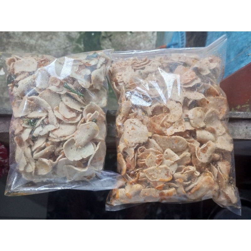 

Basreng pedas dan Asin manis daun jeruk