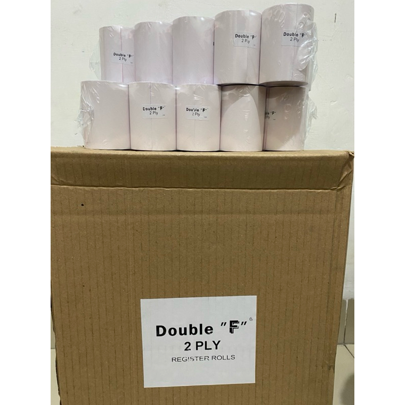 

Kertas Kasir HVS DOUBLE F 75x60 2PLY (1pck isi 10roll)