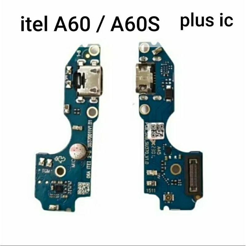 PAPAN CHARGER KONEKTOR PCB ITEL A60 / A60S MIC+IC PAPAN CAS ITEL A60 KONEKTPR CAS