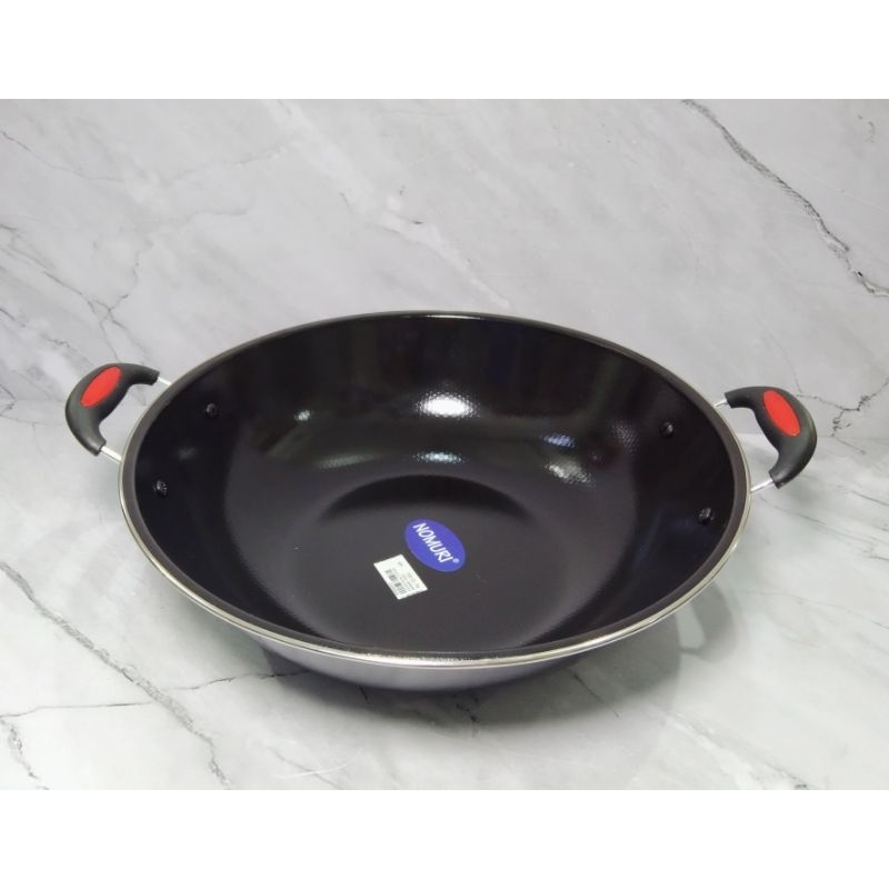 KUALI HITAM KUPING NOMURI / KUALI PENGGORENGAN / KUALI ENAMEL - NOMURI