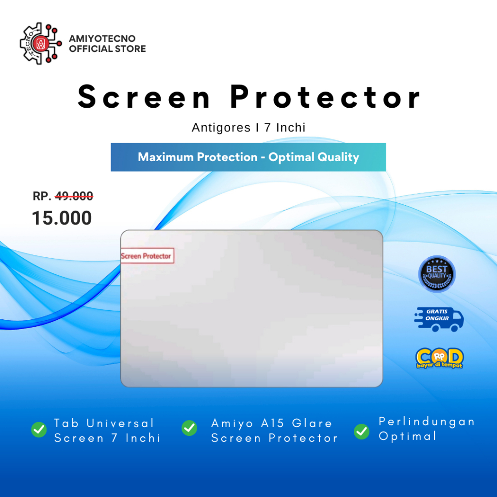Screen Protector Matte Anti Gores Glare TAB Universal 7inch tablet Amiyo A15 7 inch Pelindung layar