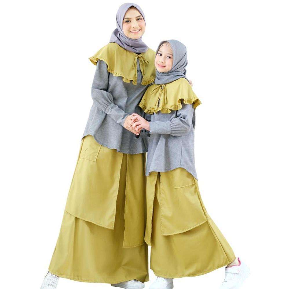 Setelan Rok Couple Wanita Remaja Muslimah Premium LG 812 Baju Muslimah Wanita Remaja Premium