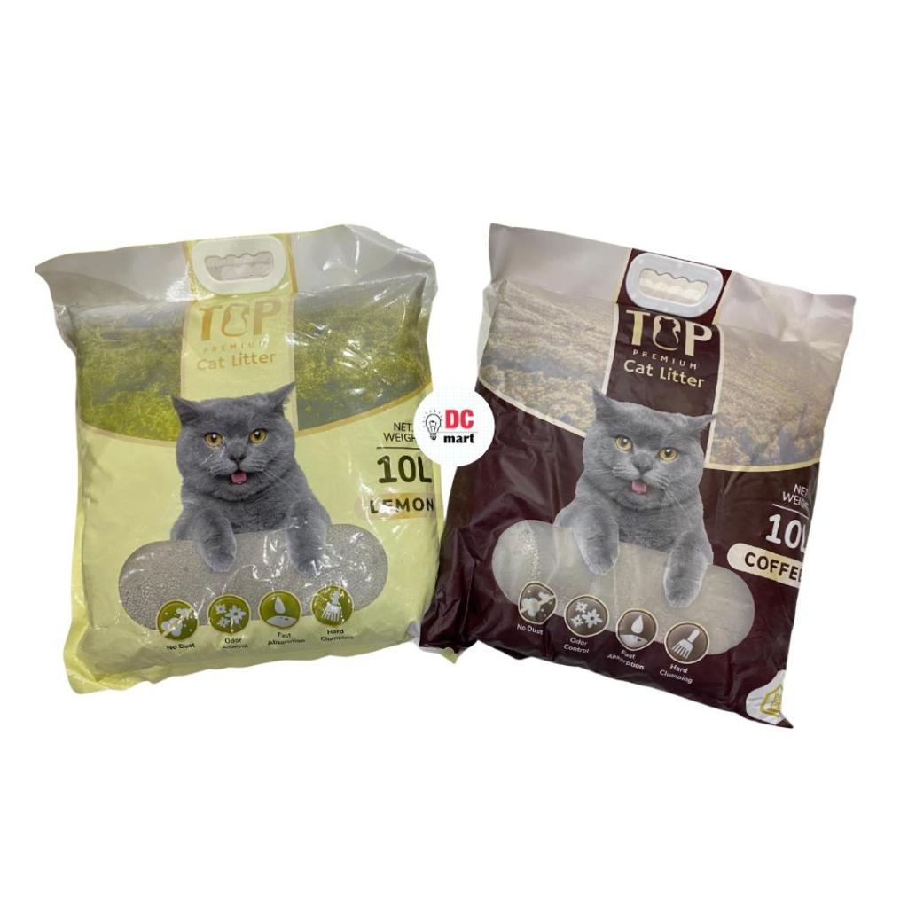 TOP Cat Litter Bentonite 10L/ Pasir Kucing Gumpal 10 Liter / Pasir Kucing TOP