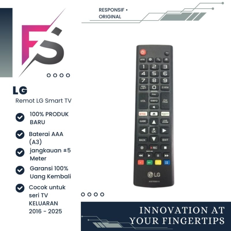 REMOTE TV LG SMART ORIGINAL REMOT LG SMART TV YOUTUBE NETFLIX