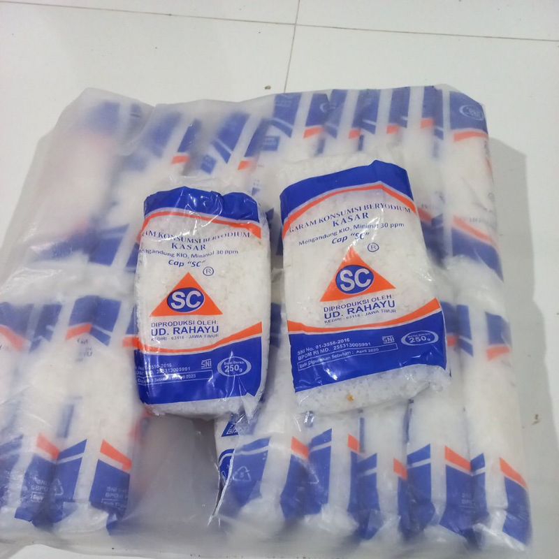 

Garam konsumsi Beryodium Kasar (1bal/20pcs)