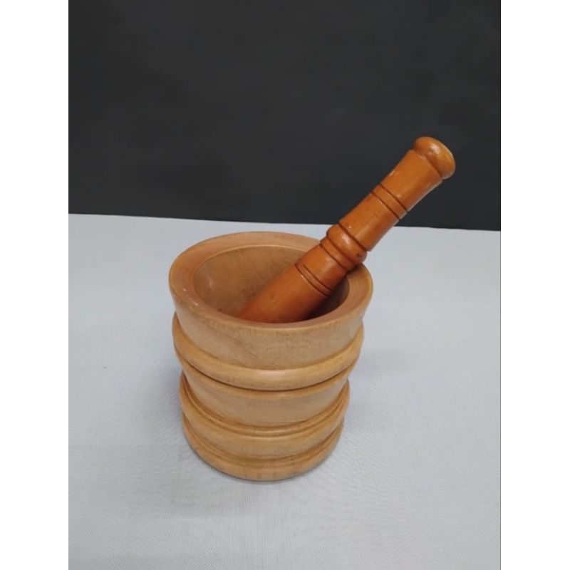 lumpang kayu 1 set penumbuk/lumpang kayu ukuran jumbo
