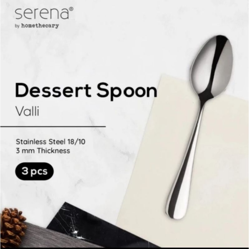 3 pcs sendok makan Serena Valli Stainless steel 18-10