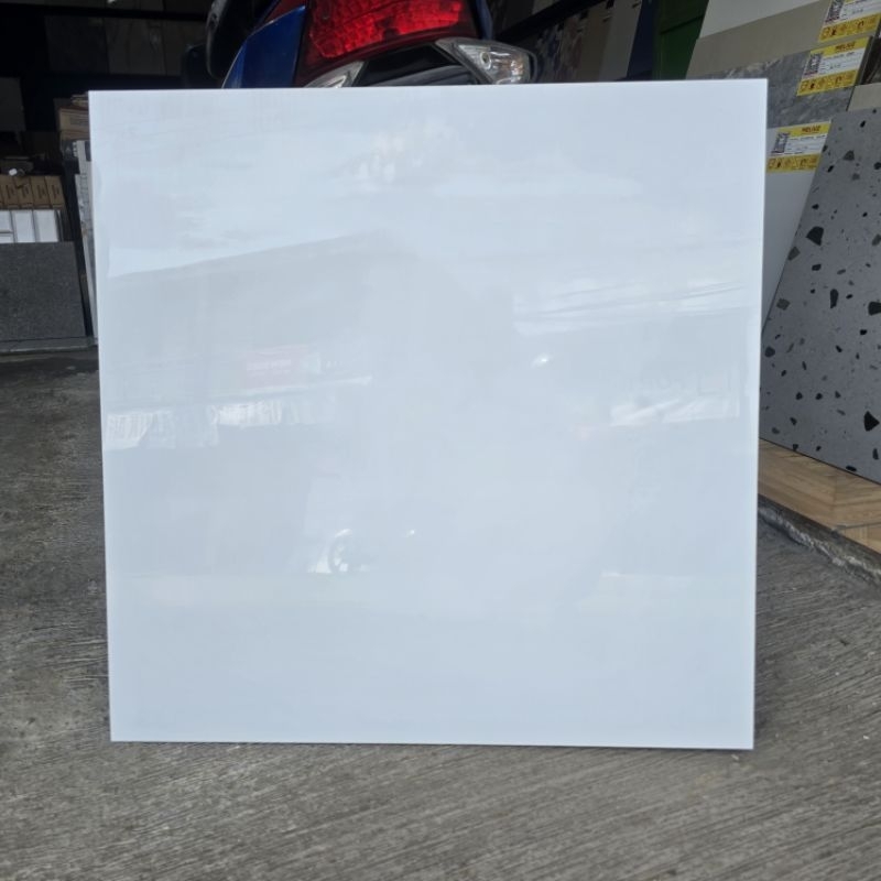 Granit Murah Putih Polos Glossy 60x60 SOLID WHITE