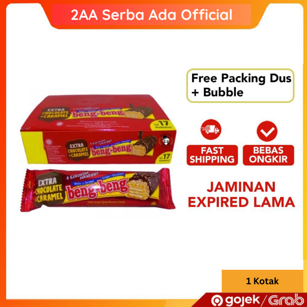 

Beng-Beng Wafer Sereal Coklat 1 Kotak isi 17 Pcs x 25 Gram
