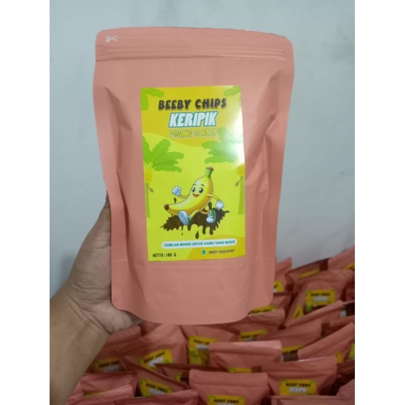 

kripik pisang coklat by BEEBY CHIPS