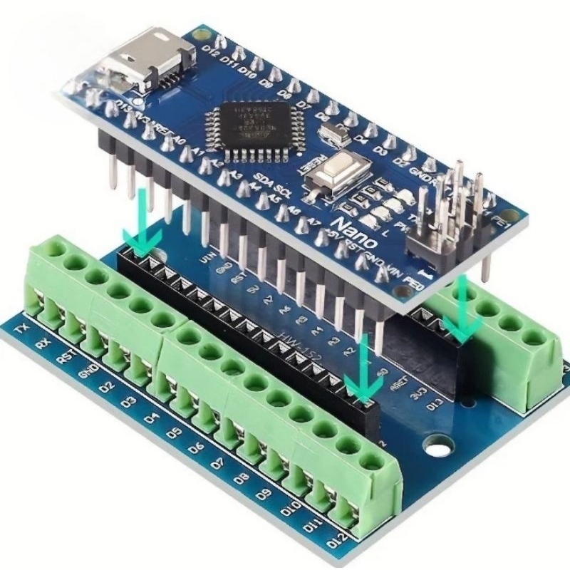 NEW SET PROTOSCREW + mini USB ardiuno_nano CH340 atmega 328 atmel atmega328 sudah solder PROTOSCREW 