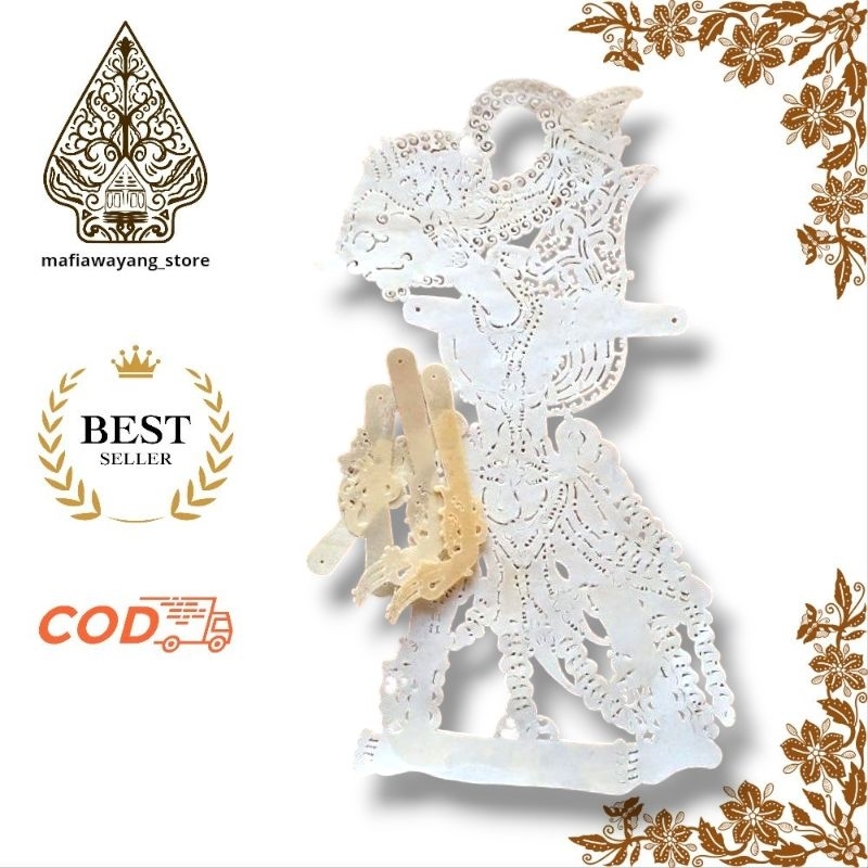 Wayang Kulit Sapi ASLI Gatotkaca Gebingan Putihan Ukuran Standar Dalang