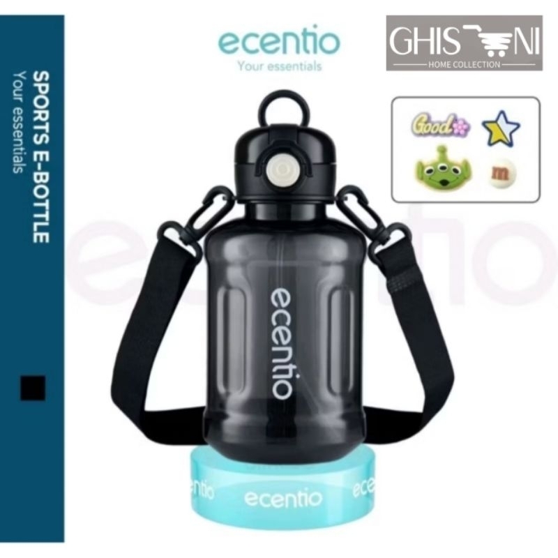 ecentio 1000ml botol minum sport Tumbler Olahraga Botol olahraga