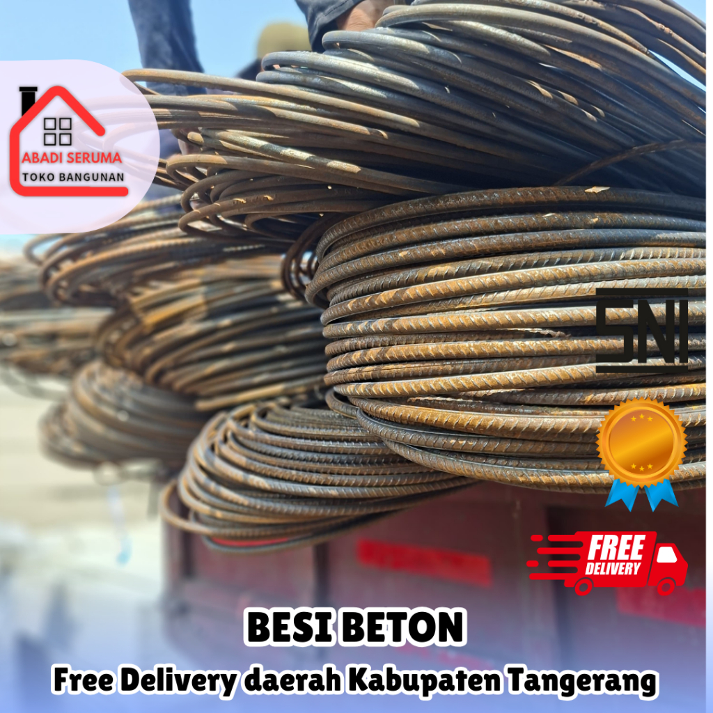 TERBAIK / BESI BETON / BESI / BETON / BESI 6 MM / BESI 10 MM / BESI12 MM / BESI POLOS / BESI ULIR / 