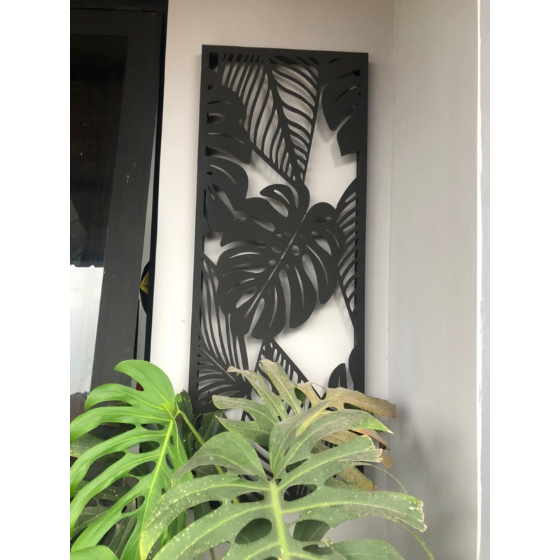 walldecor laser cutting monstera / hiasan dinding